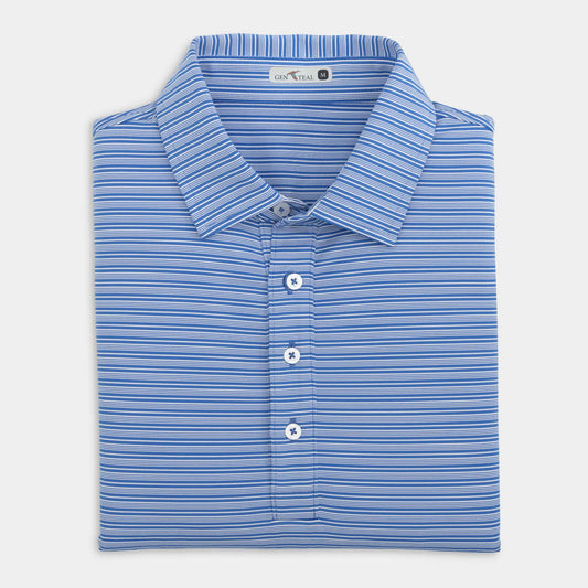 GenTeal Apparel - Royal Blue Campus Stripe Polo