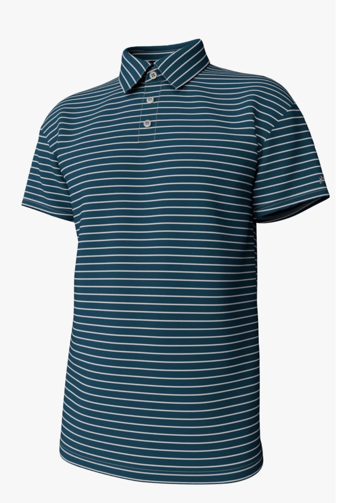 Youth Horizon Stripe Performance Polo