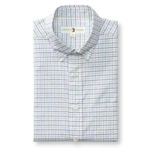 Cotton Cashmere Poplin Sport Shirt- Tolliver Plaid