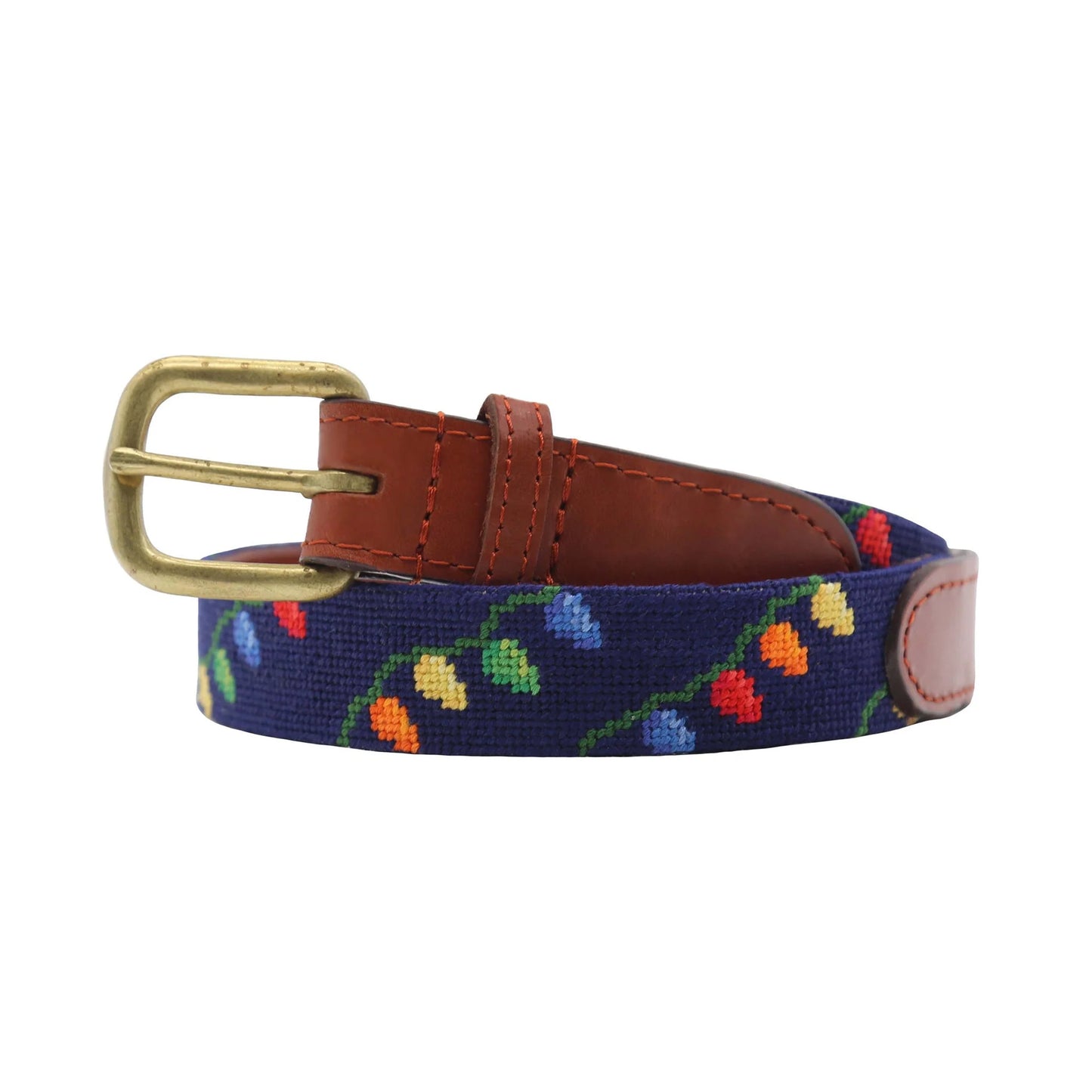 Christmas Lights Children's Belt (Dark Navy)