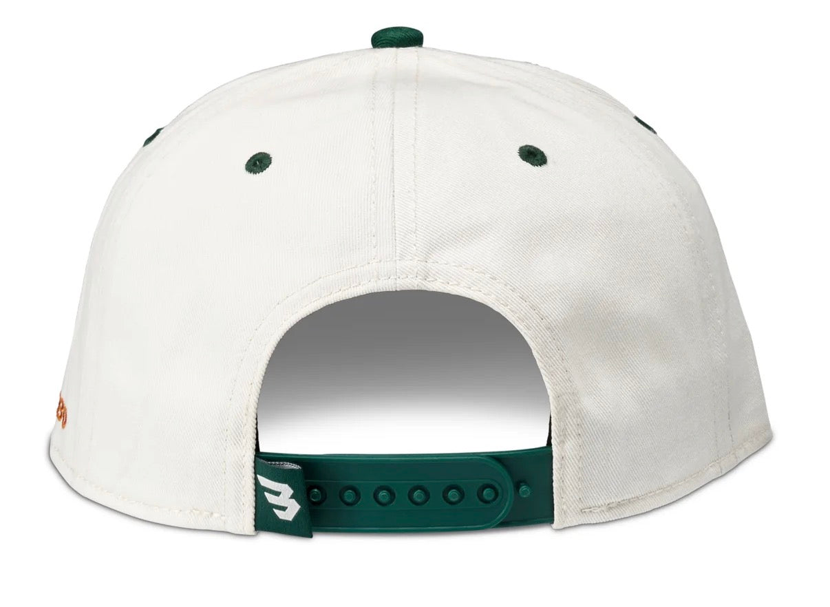 Flying Duck Hat - Cream & Green