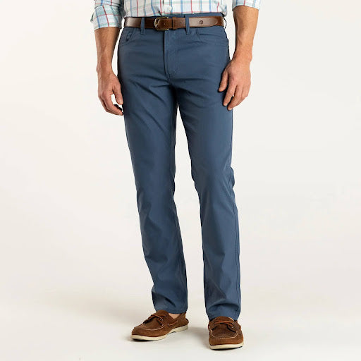 Duck Head - Long Drive Performance 5-Pocket Pant in Indigo Blue