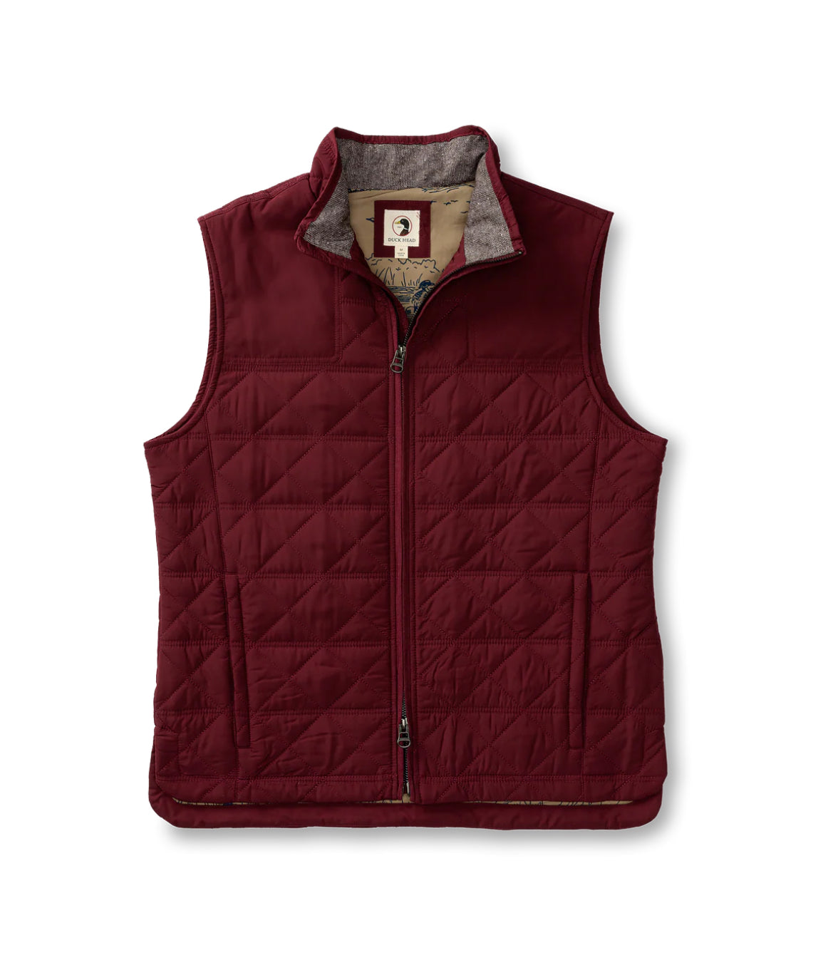 Duck Head - Freemont Performance Quilted Vest in Red