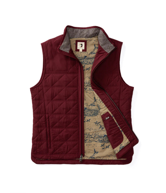 Duck Head - Freemont Performance Quilted Vest in Red