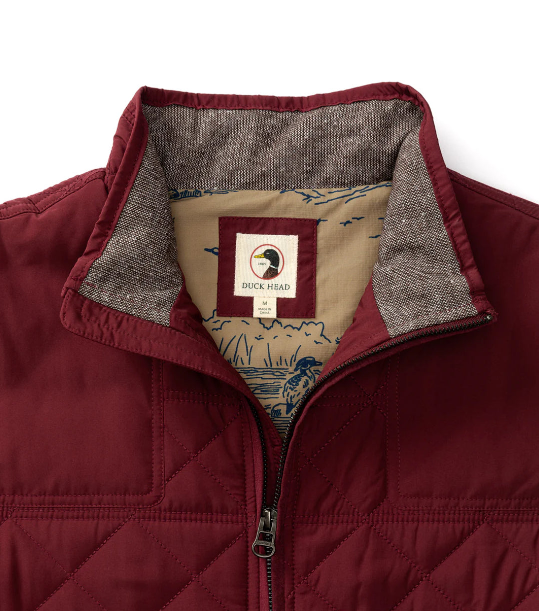 Duck Head - Freemont Performance Quilted Vest in Red