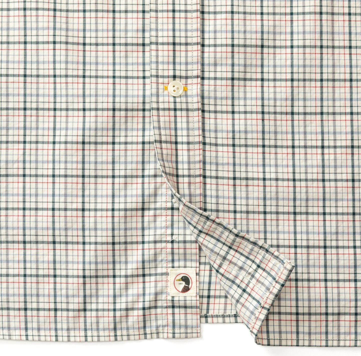 Duck Head - Long Sleeve Cotton Twill Sport Shirt-Cooper in Emerald Green