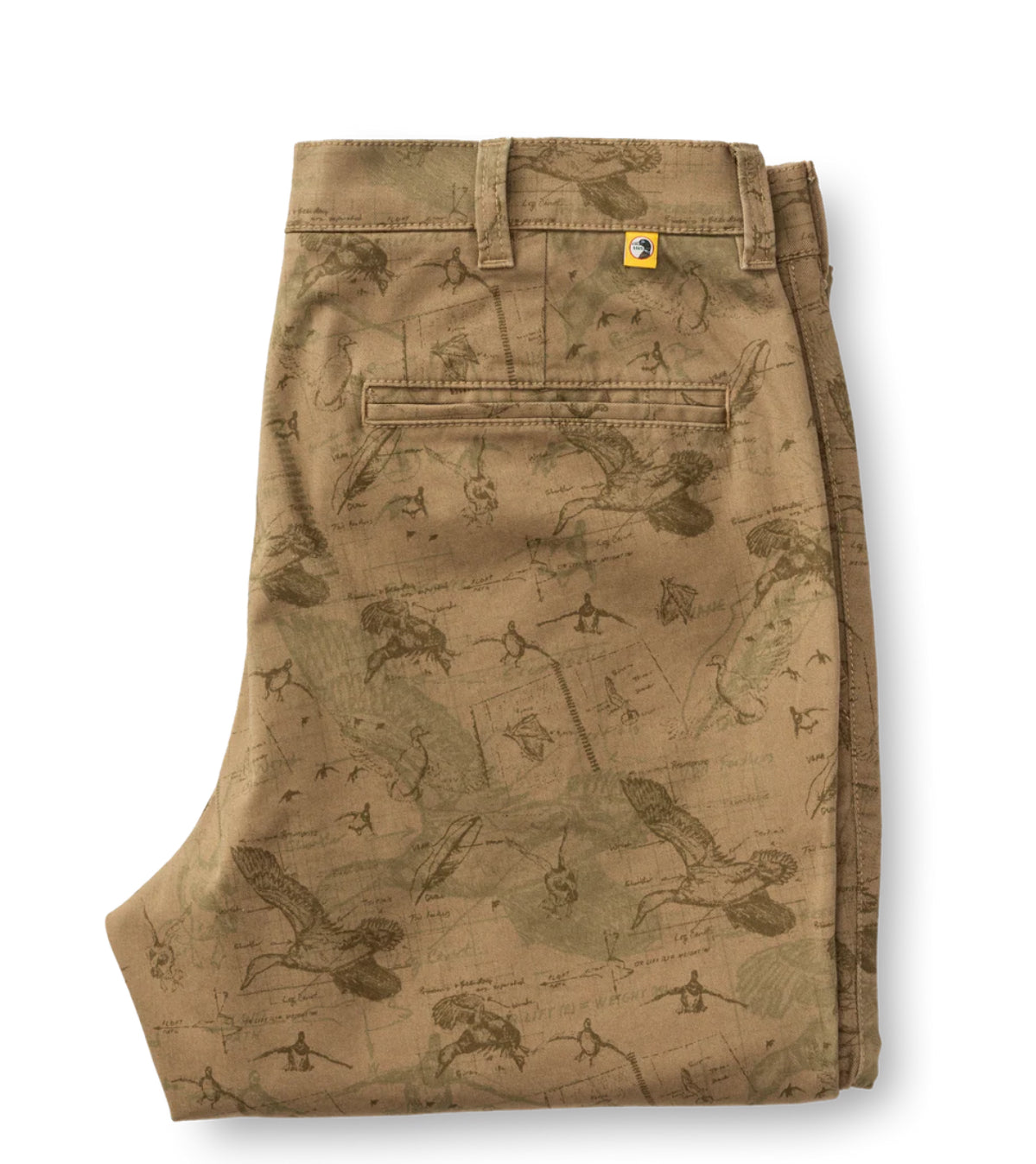Classic Fit Gold School Chino in Toasted Khaki Mallard Blueprint