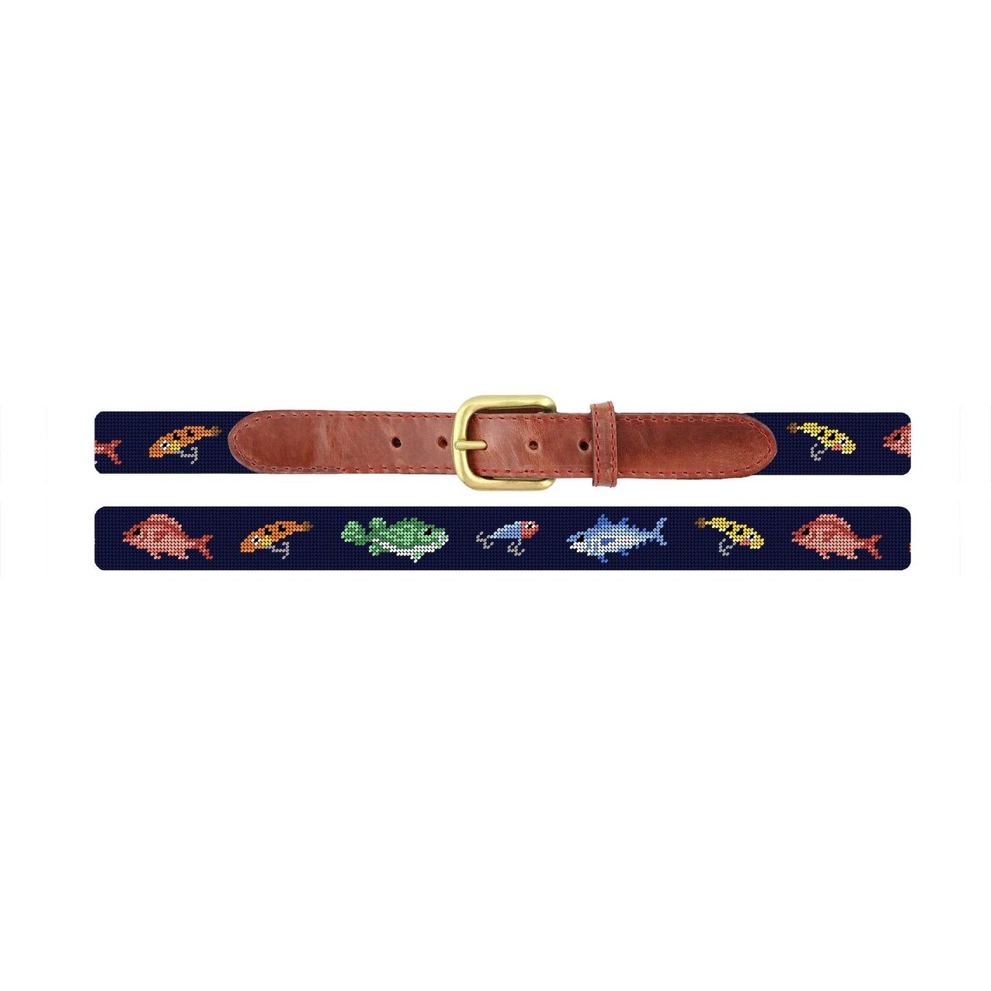 Fish and Tackle Children’s Belt in Dark Navy