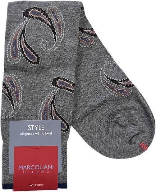 Marcoliani Agra Paisley Socks - Sage