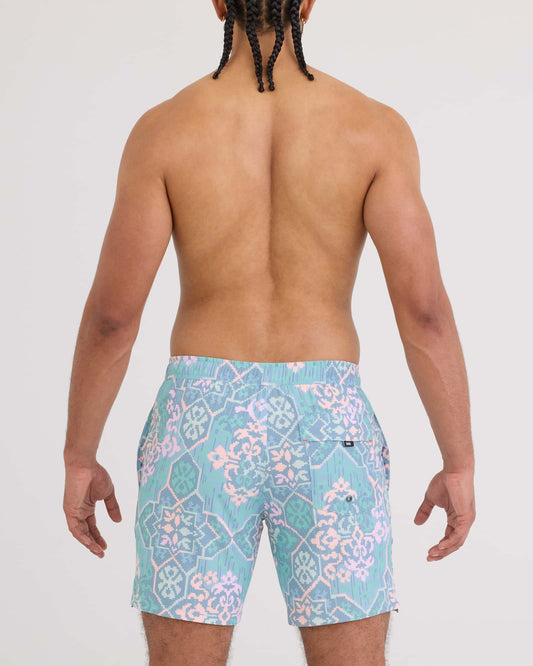 Oh Buoy 2N1 Classic Swim Trunk 7" with liner Arabesque