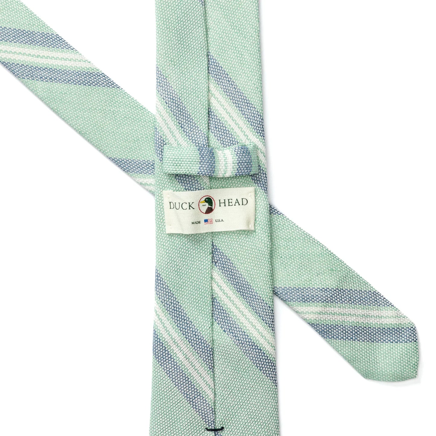 Cotton Linen Strip Tie
