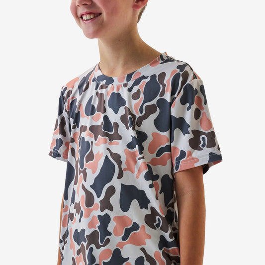 Youth Go To Tee - Vintage Camo