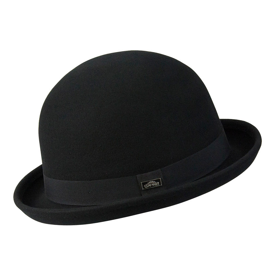 Conner Hats - Bowler Australian Wool Hat in Black