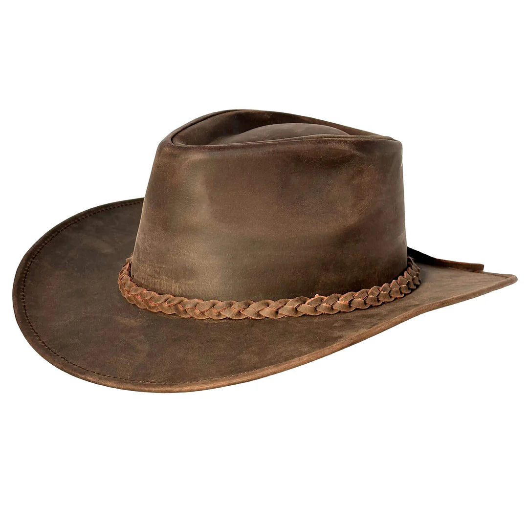 Maverik Leather Hat - Brown