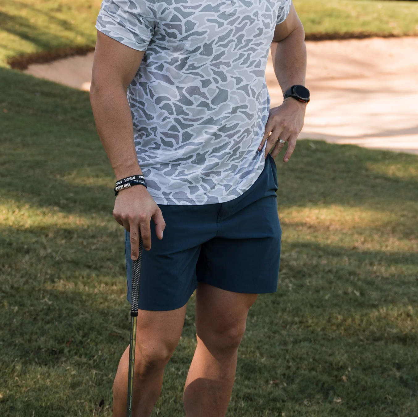 Burlebo - 7" Everyday Short Deep Water Navy Mayan Pocket