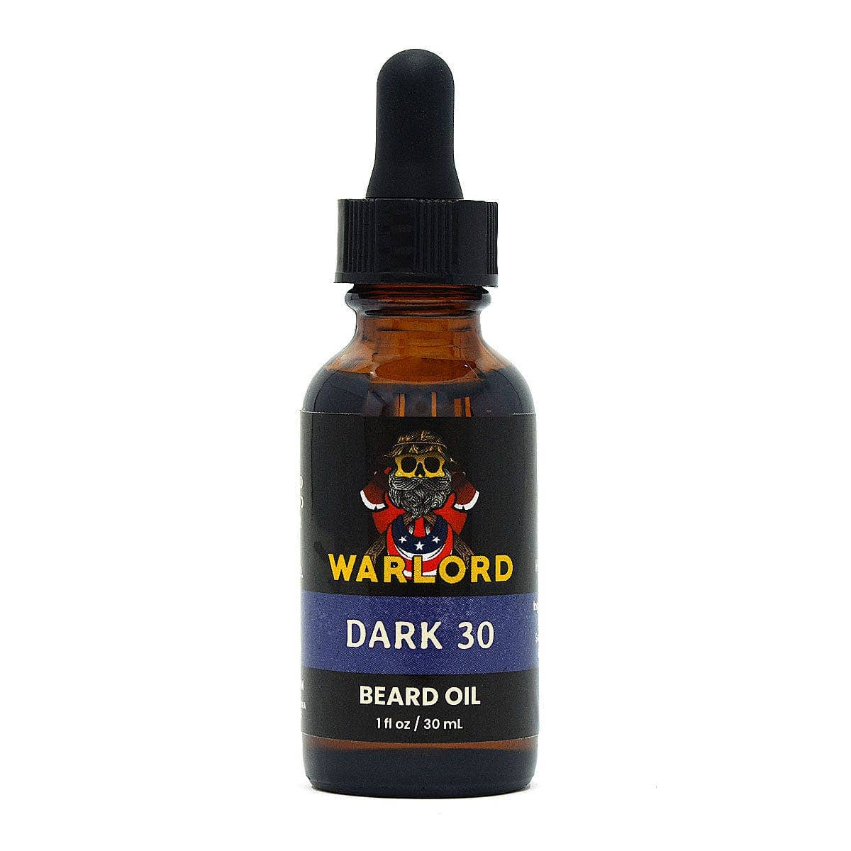 Warlord - Men's Grooming Essentials | Veteran Owned - Dark 30 Beard Oil: 1 oz