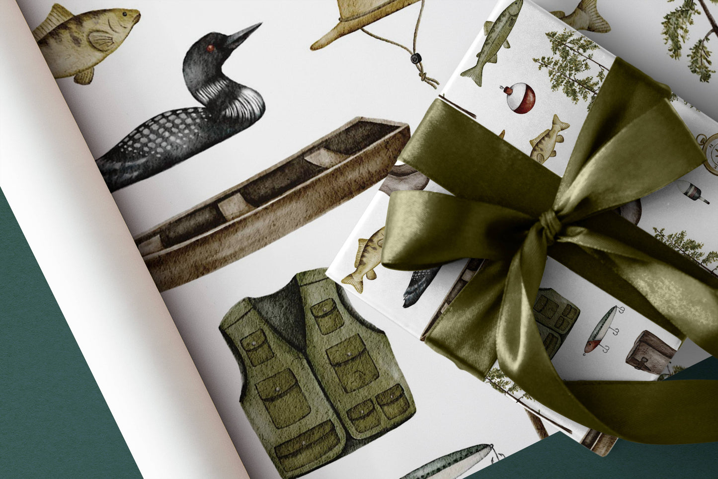 Gift Wrap - "Go Fish"