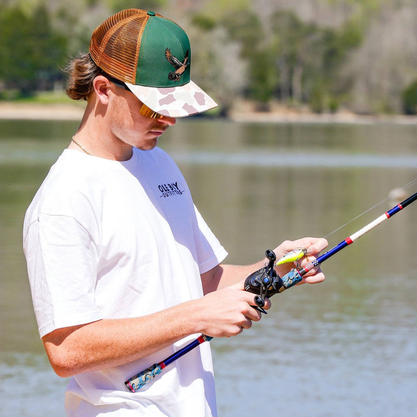 Ole Boy Outfitters - OLE BOY Flying Mallard Camo Trucker Hat