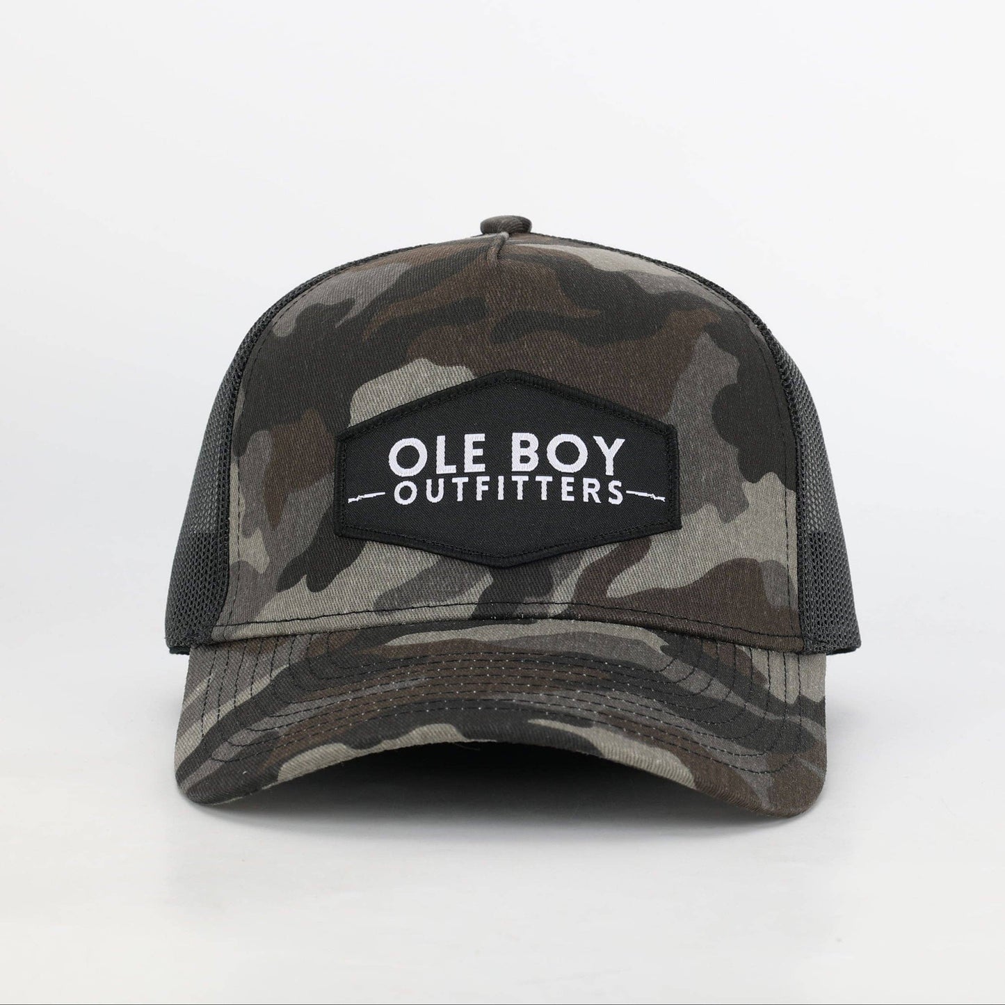 Ole Boy Outfitters - OLE BOY Black Camo Classic Logo Patch Hat