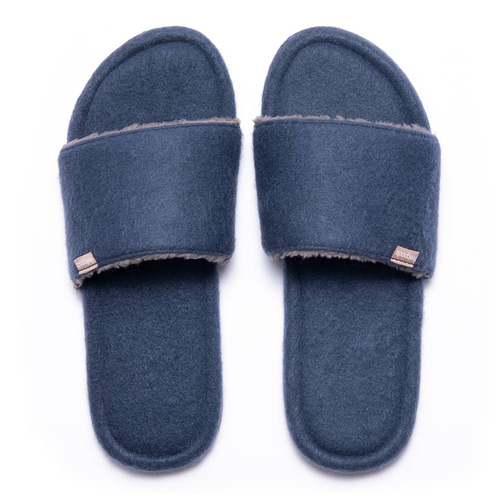Feelgoodz - Men's Meridian Soft Slides: Large (9.5-11), Moon
