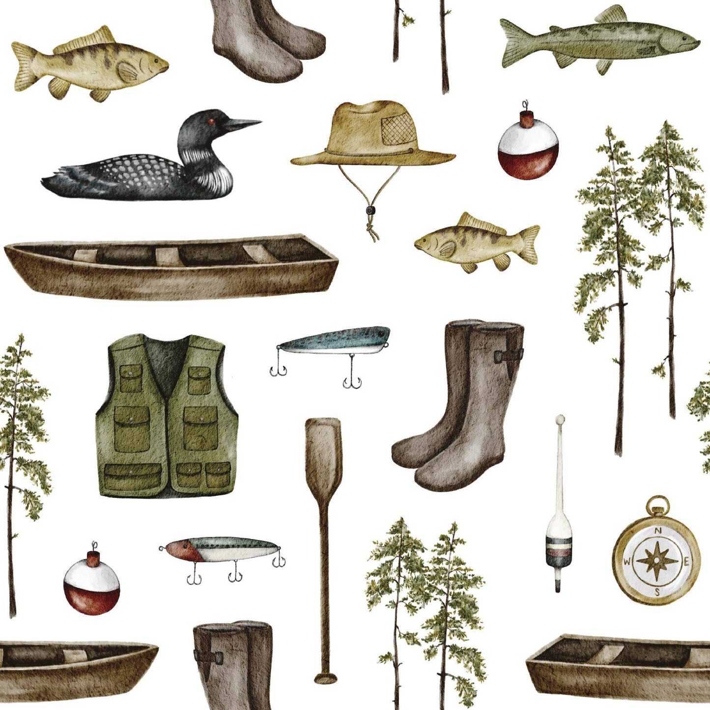 Gift Wrap - "Go Fish"