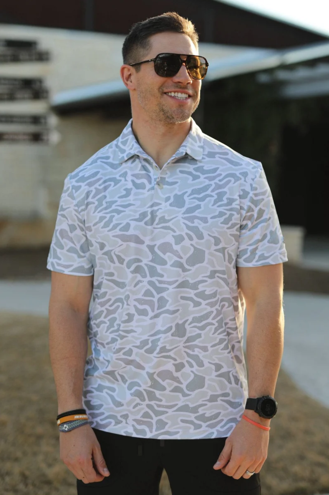 Burlebo - White Camo Polo