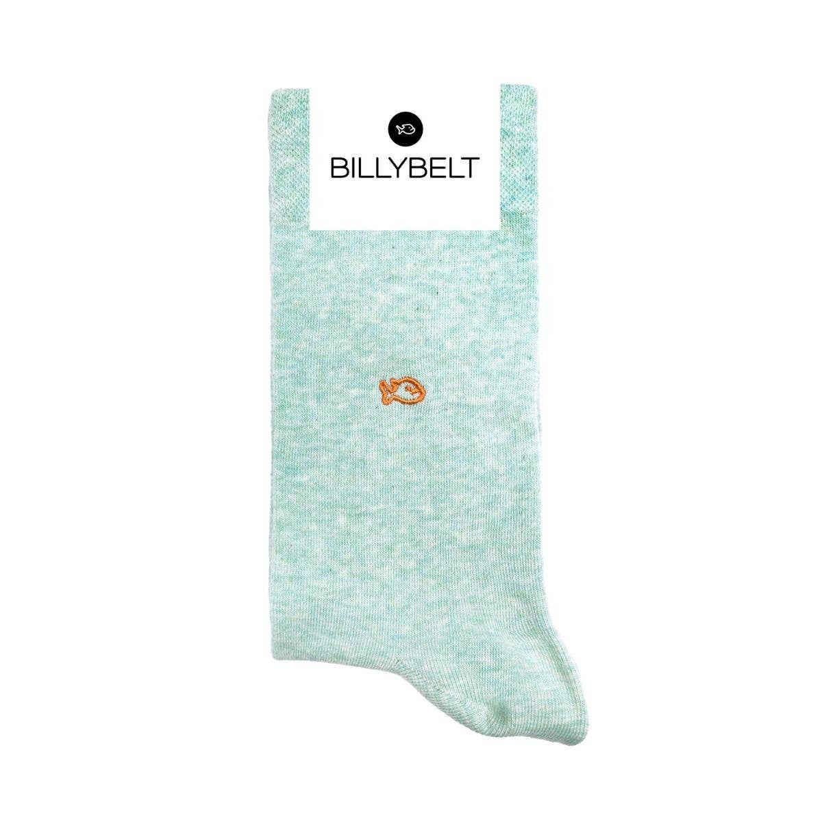 BILLYBELT - Socks in Combed Cotton Plain - Blue Green