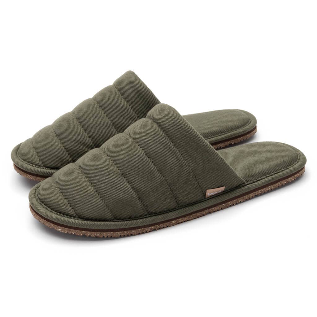 Feelgoodz - Men’s Quilted Mule Slipper: MEDIUM (8-9), LEAF