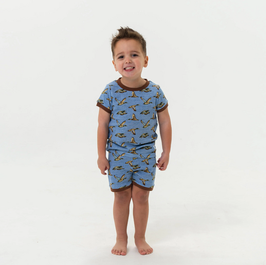 Burlebo - Sleep Short Set Jumbo Mallards Blue