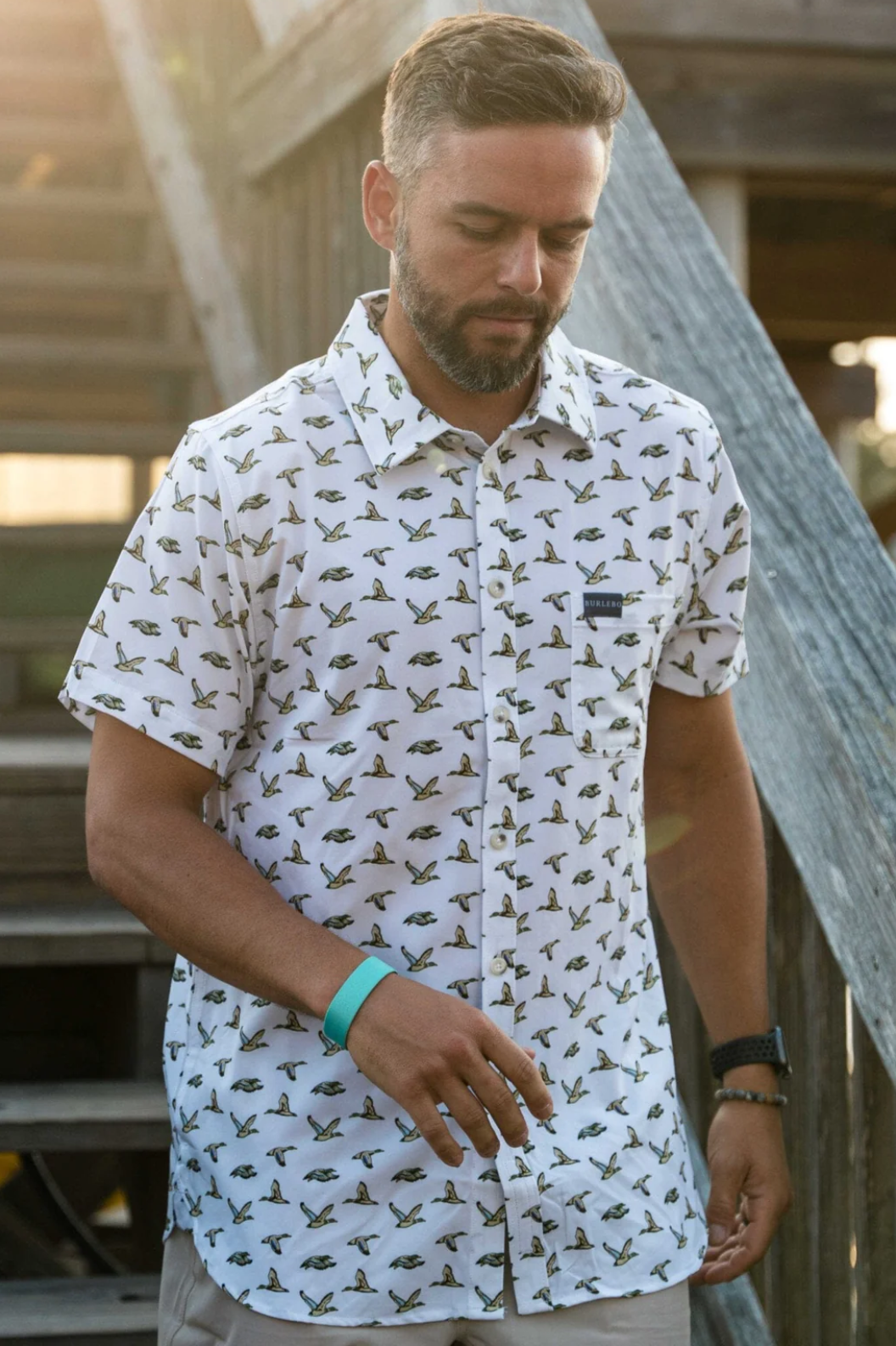 Burlebo - Mallard Ducks Performance Button Up