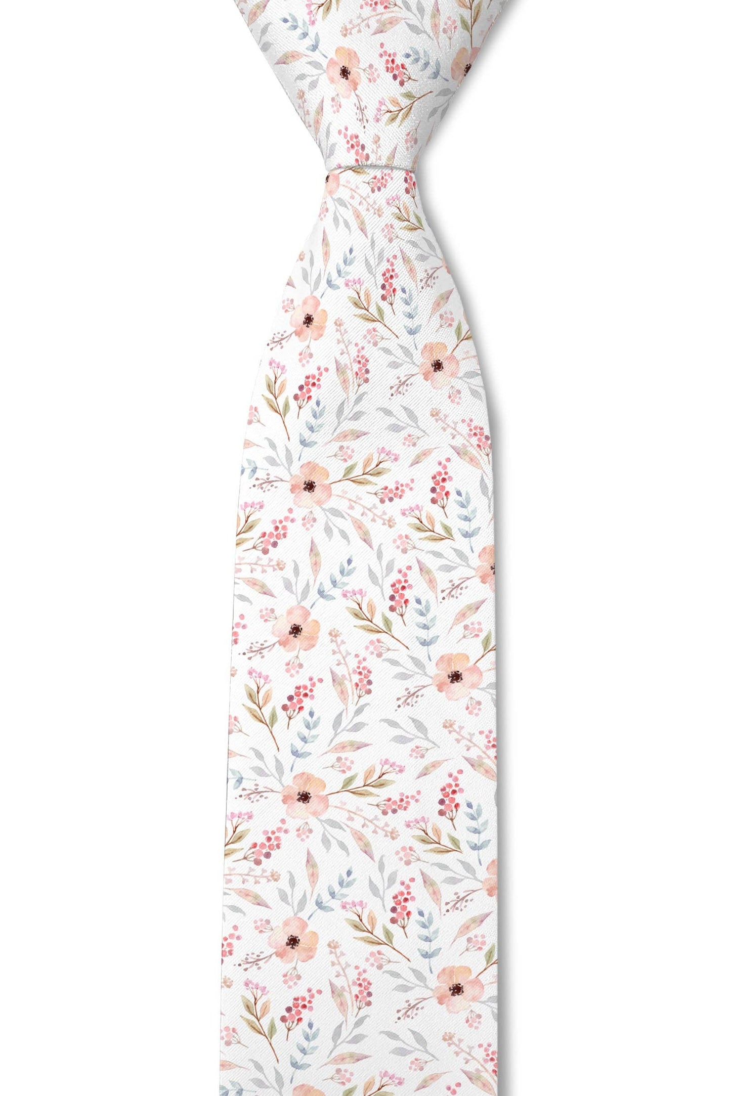 Tough Apparel - Pastel - Pastel Flower Tie: 3.25" Standard Tie