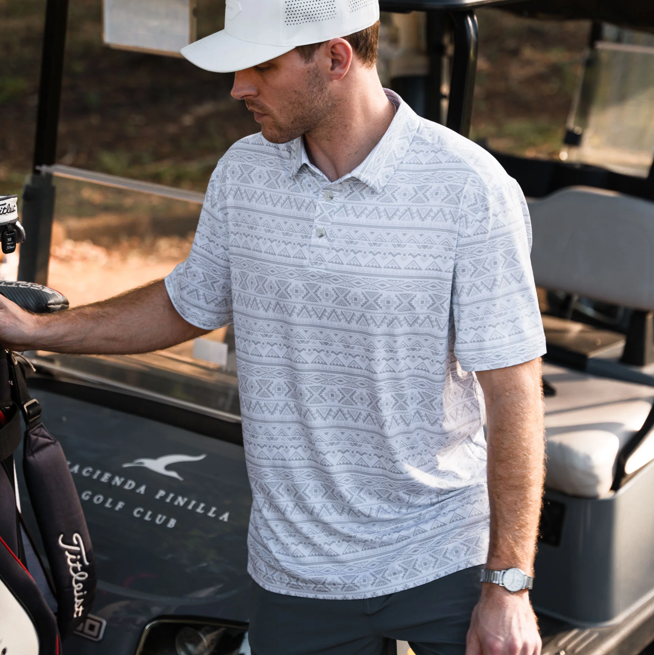 Burlebo - Performance Polo Grey Aztec