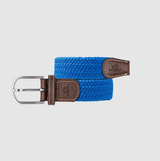 BILLYBELT - Electric Blue Elastic Braided Belt
