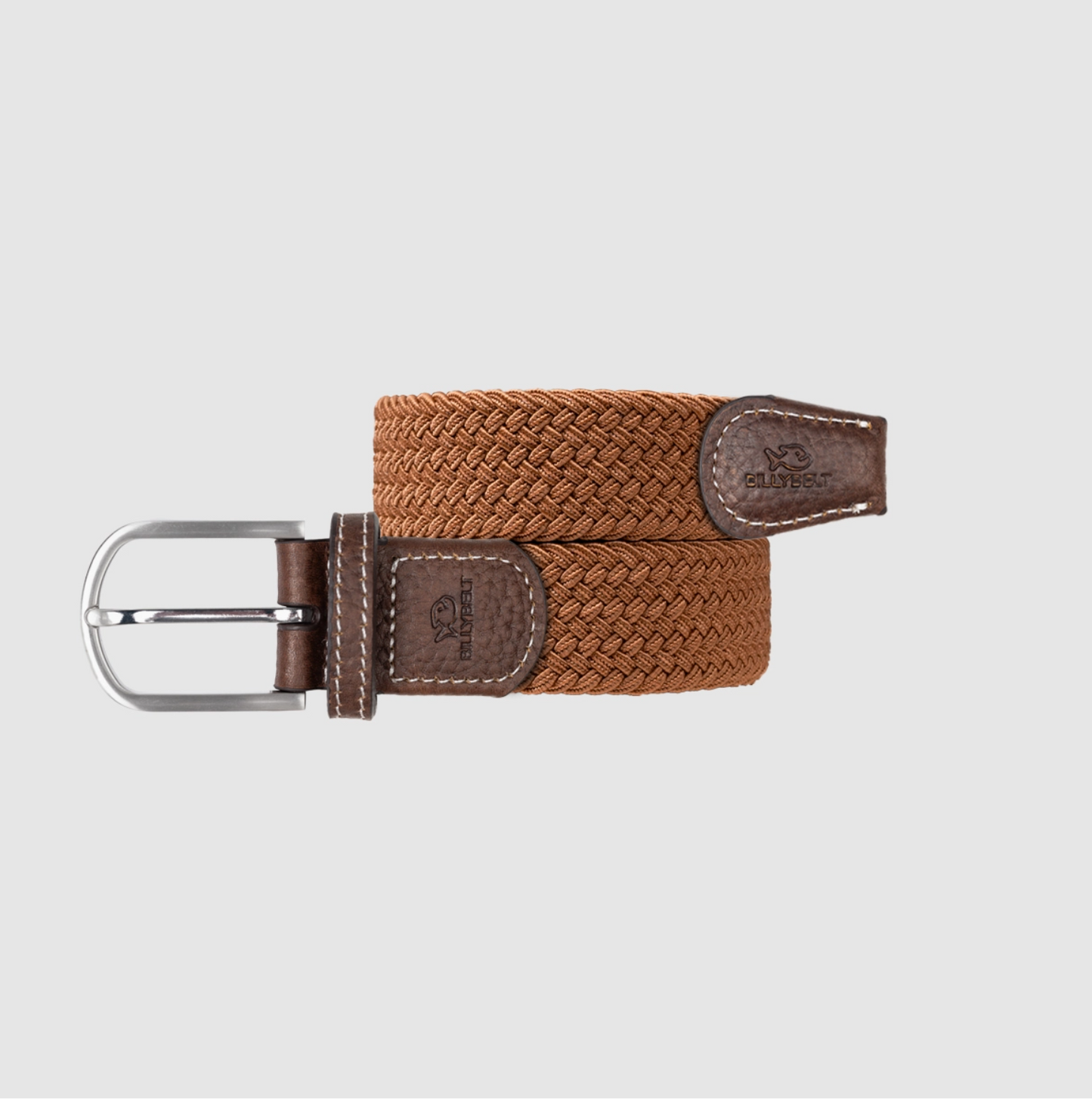 BILLYBELT - Caramel Elastic Braided Belt