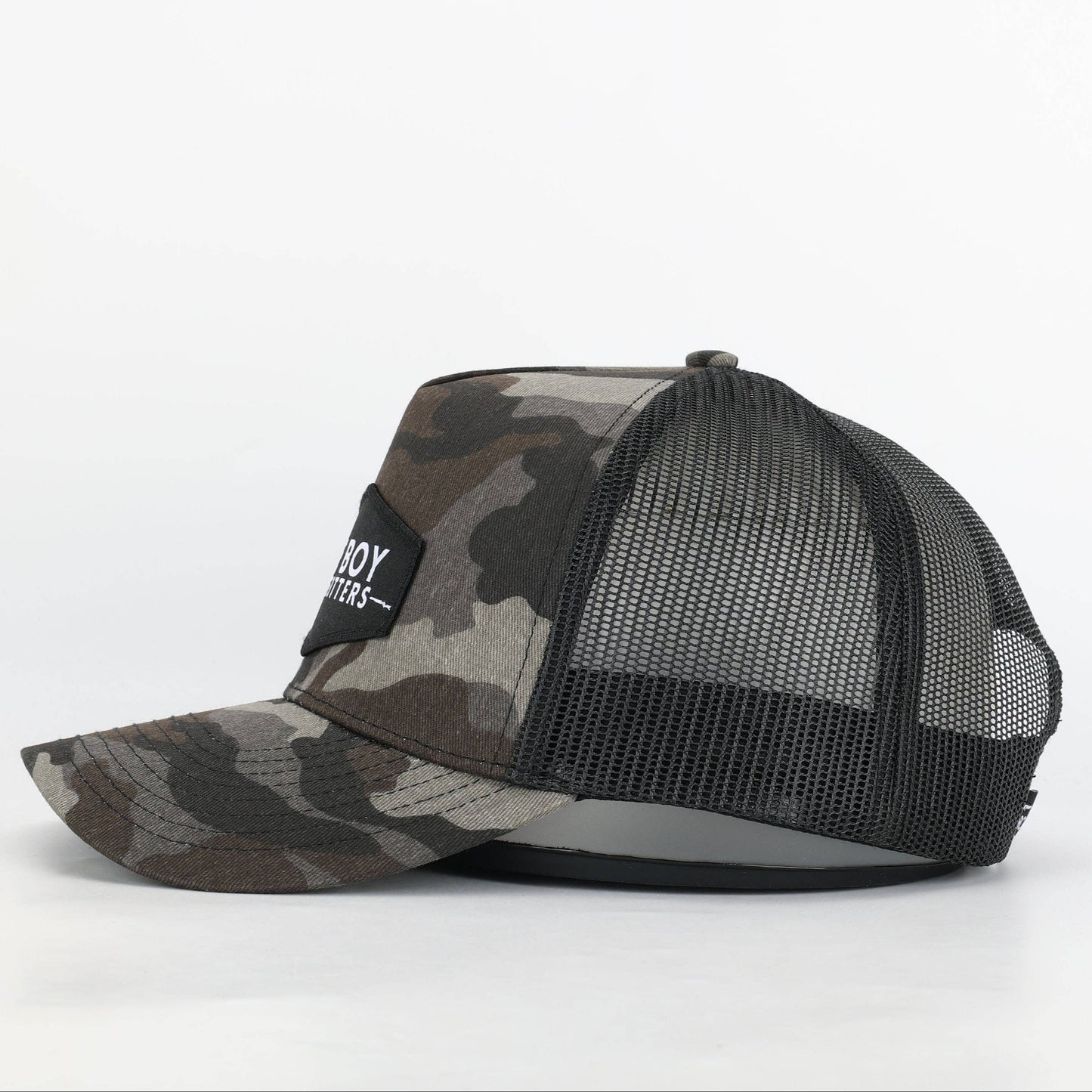 Ole Boy Outfitters - OLE BOY Black Camo Classic Logo Patch Hat