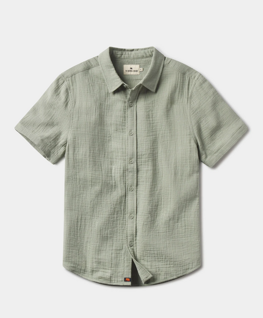 The Normal Brand - Kalo SS Button Up in Juniper