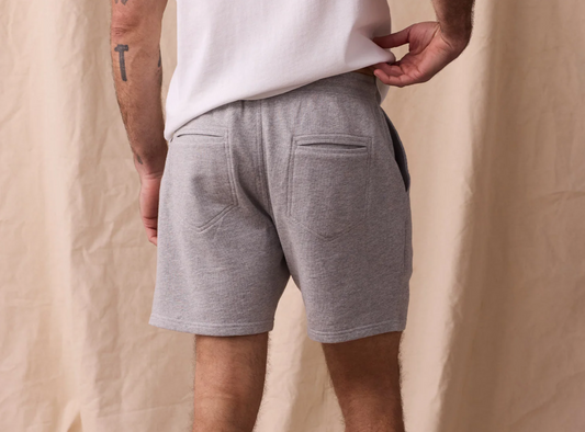 The Normal Brand - Cole Terry Shorts in Heathered Grey