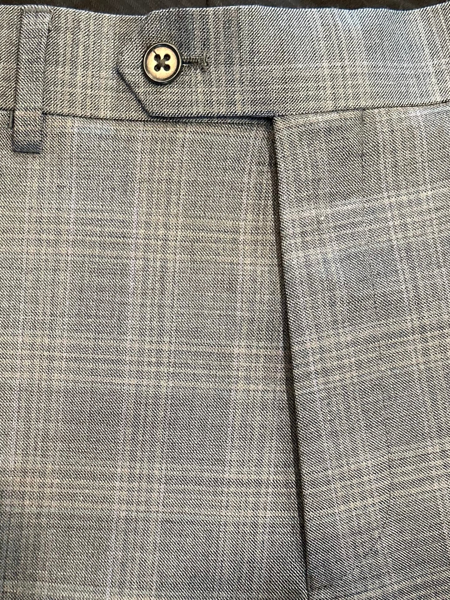 Giles & Jasper - Olive Sharksin Plaid 2Piece Suit