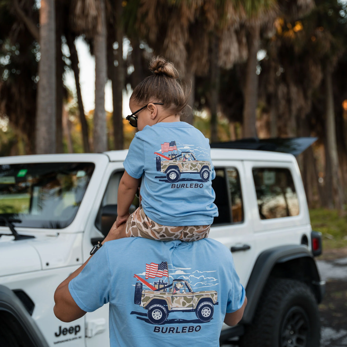 Burlebo - Youth Short Sleeve Camo Beach Cruiser Heather Periwinkle