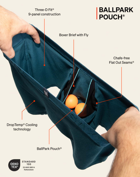 Saxx Droptemp Cooling Cotton Boxer Brief Fly 2 Pack BCB