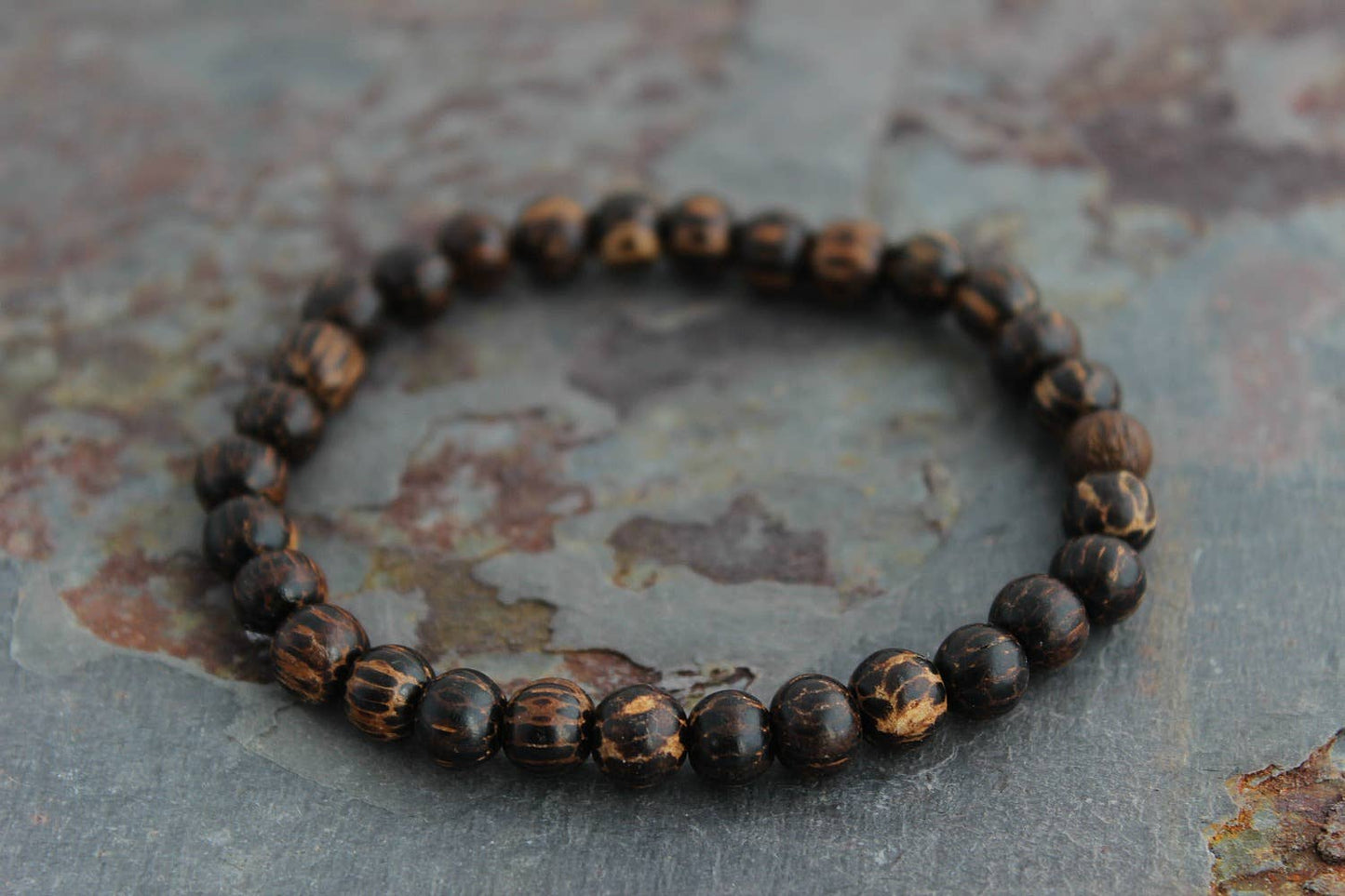 ManAndStone - Palm Wood Men's Bracelet 6mm