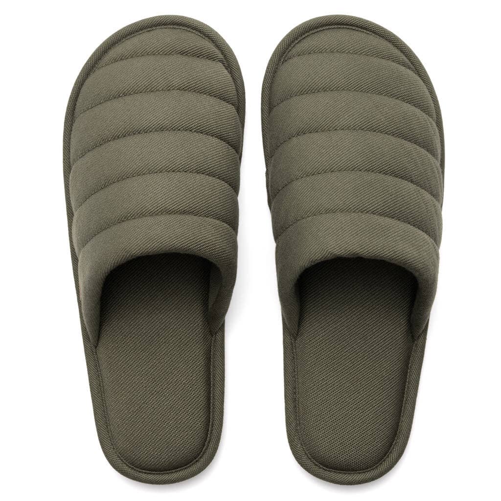 Feelgoodz - Men’s Quilted Mule Slipper: MEDIUM (8-9), LEAF
