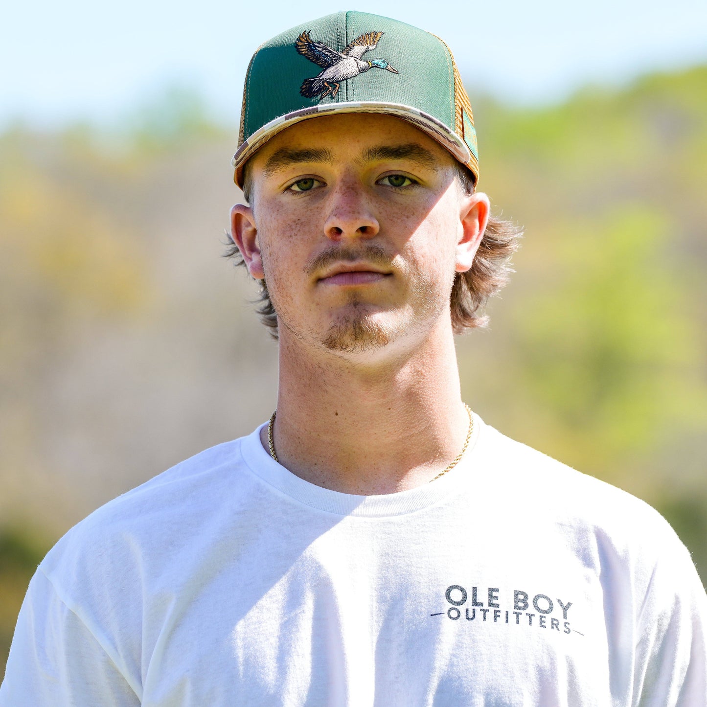 Ole Boy Outfitters - OLE BOY Flying Mallard Camo Trucker Hat