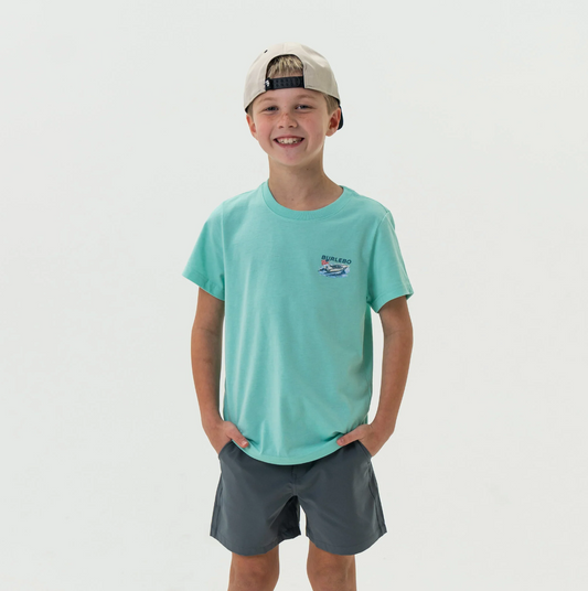 Burlebo - Youth Short Sleeve Lake Weekend Island Reef