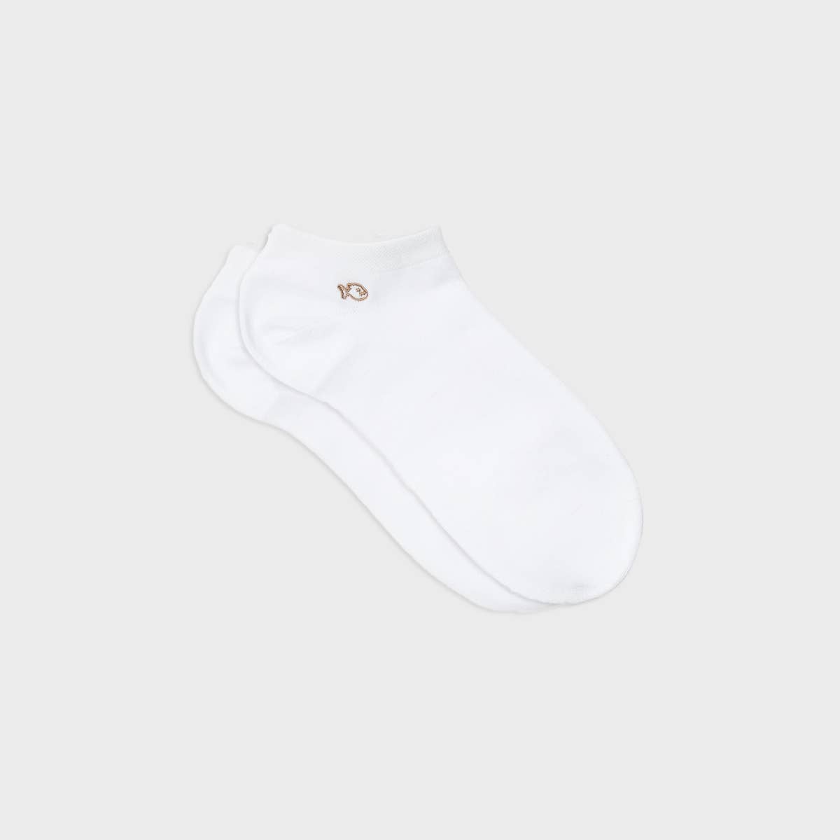 BILLYBELT - Plain White Combed Cotton Ankle Socks