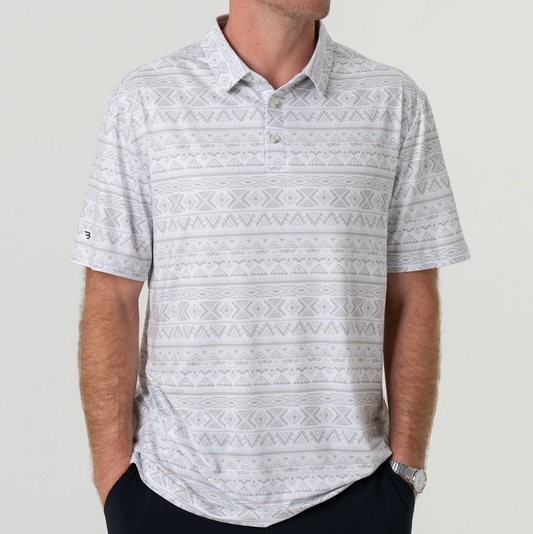 Burlebo - Performance Polo Grey Aztec