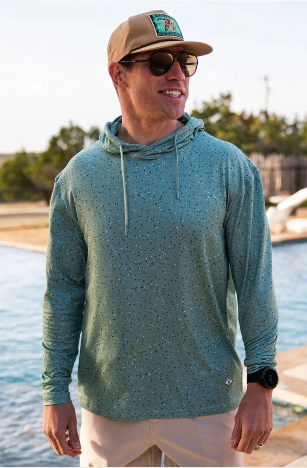 Burlebo - Green Speckled Hoodie