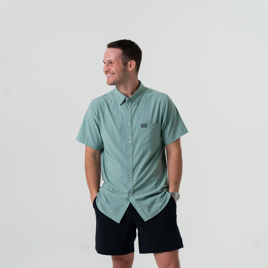 Burlebo - Ocean Swell Performance Button Up