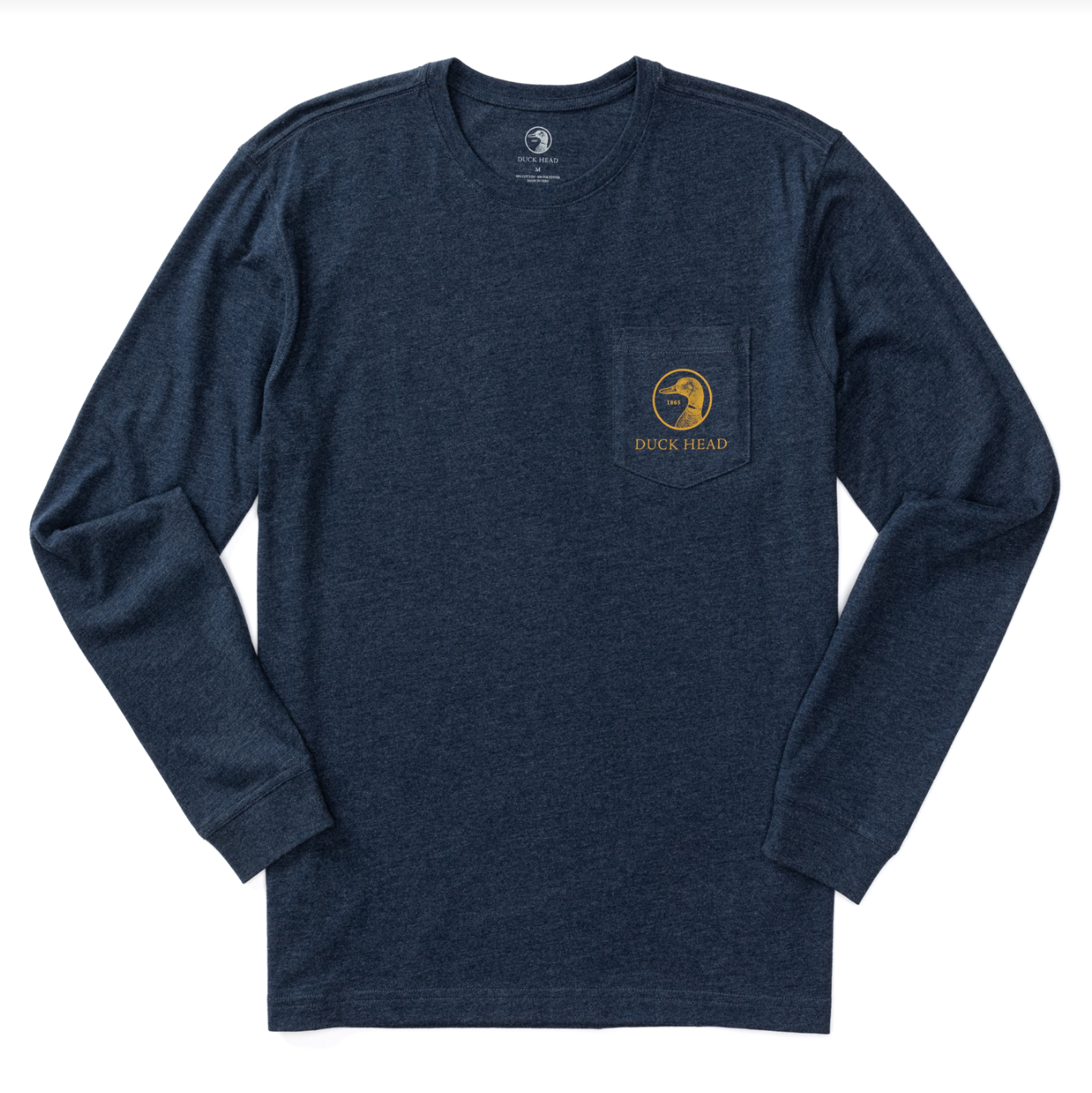 Duck Head - LS Flying Mallard T-Shirt Royal Navy