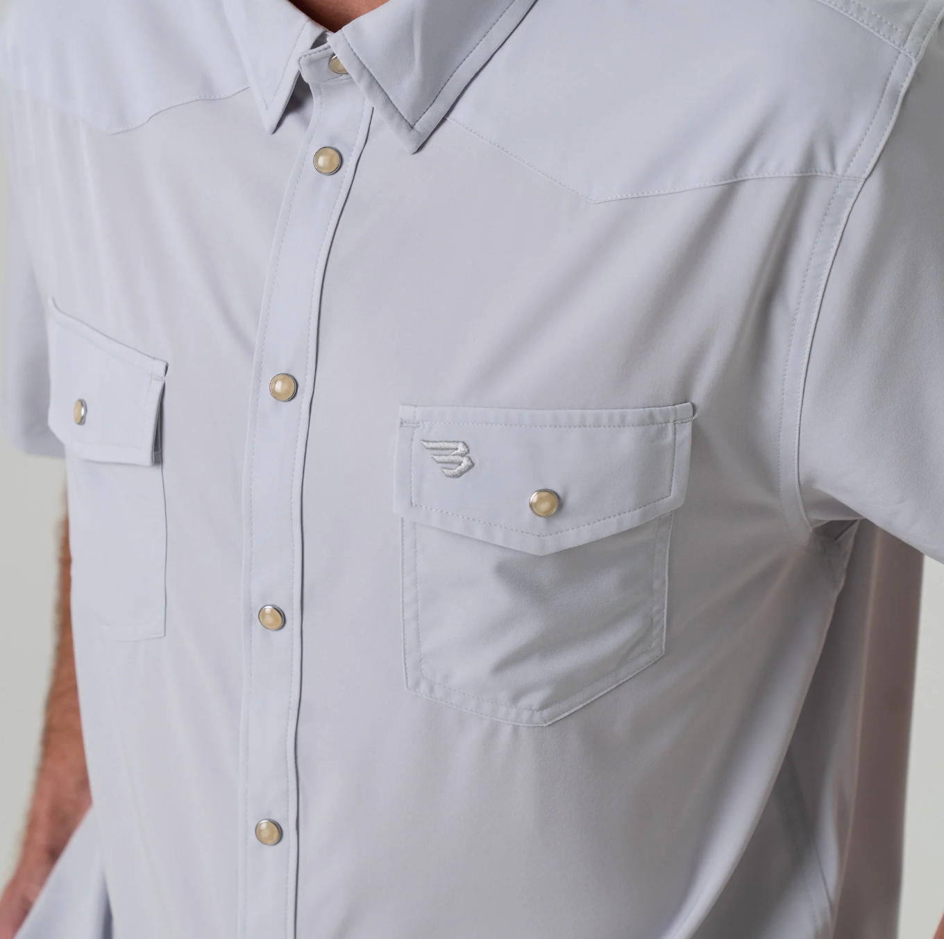 Burlebo - Performance Western Shirt Light Grey